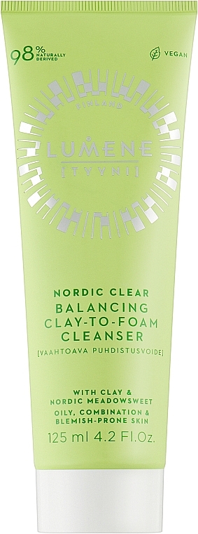 Reinigungsschaum-Creme - Lumene Nordic Clear Balancing Clay-To-Foam Cleanser — Bild N1