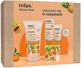 Gesichtspflegeset - Tolpa Dermo Enzyme (Gesichtsgel 150ml + Gesichtspeeling 40ml)  — Bild N1