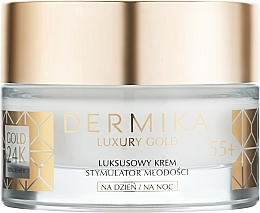 Düfte, Parfümerie und Kosmetik Verjüngende Gesichtscreme - Dermika Gold 24k Total Benefit Youth Stimulator 55+