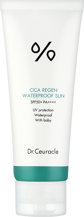 Wasserfeste Sonnenschutz-Gesichtscreme mit Centella - Dr. Ceuracle Cica Regen Wegan Sun Waterproof SPF50+ PA++++ — Bild N1