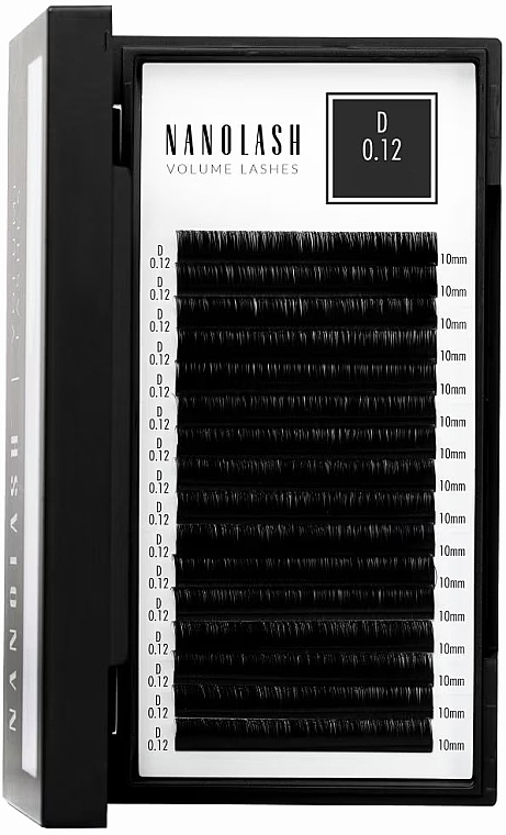 Falsche Wimpern D 0.12 (11 mm) - Nanolash Volume Lashes — Bild N1