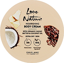 Körpercreme mit Kakaobutter und Kokosnuss - Oriflame Love Nature Body Cream — Bild N1