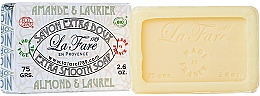Natürliche Seife mit Lorbeer- und Mandelöl für trockene und empfindliche Haut - La Fare 1789 Extra Smooth Soap Almond And Laurel — Bild N1