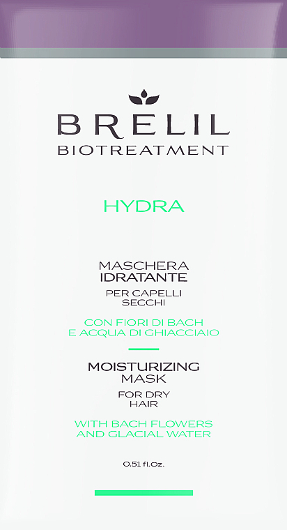 GESCHENK! Feuchtigkeitsmaske für trockenes Haar - Brelil Bio Treatment Hydra Hair Mask  — Bild N1