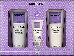 Düfte, Parfümerie und Kosmetik Marbert Bath & Body Classic - Körperpflegeset (Bade- und Duschgel 200ml + Pflegende Handcreme 50ml + Körperlotion 200ml)