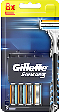 Düfte, Parfümerie und Kosmetik Ersatzklingen 8 St. - Gillette Sensor 3