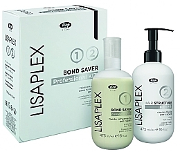Düfte, Parfümerie und Kosmetik Lisap Lisaplex Bond Saver Kit (Haarfluid 475ml + Haarcreme 475ml)  - Set