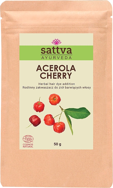 Haarpulver - Sattva Acerola Cherry Herbal Hair Dye Addition — Bild N1