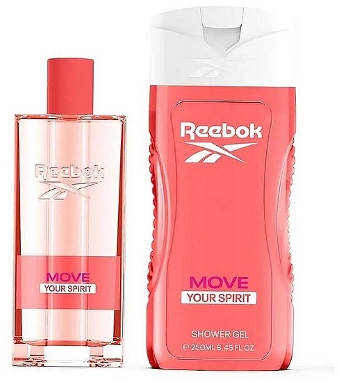 Reebok Move Your Spirit  - Duftset (Eau de Toilette 100ml + Duschgel 250ml + Kosmetiktasche 1 St.)  — Bild N2