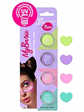 Düfte, Parfümerie und Kosmetik Set mit grafischen Make-up-Linern - 7 Days My Basic UVglow Neon Pastel