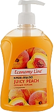 Flüssige Cremeseife mit Glycerin Juicy Peach - Economy Line Juicy Peach Cream Soap — Bild N6
