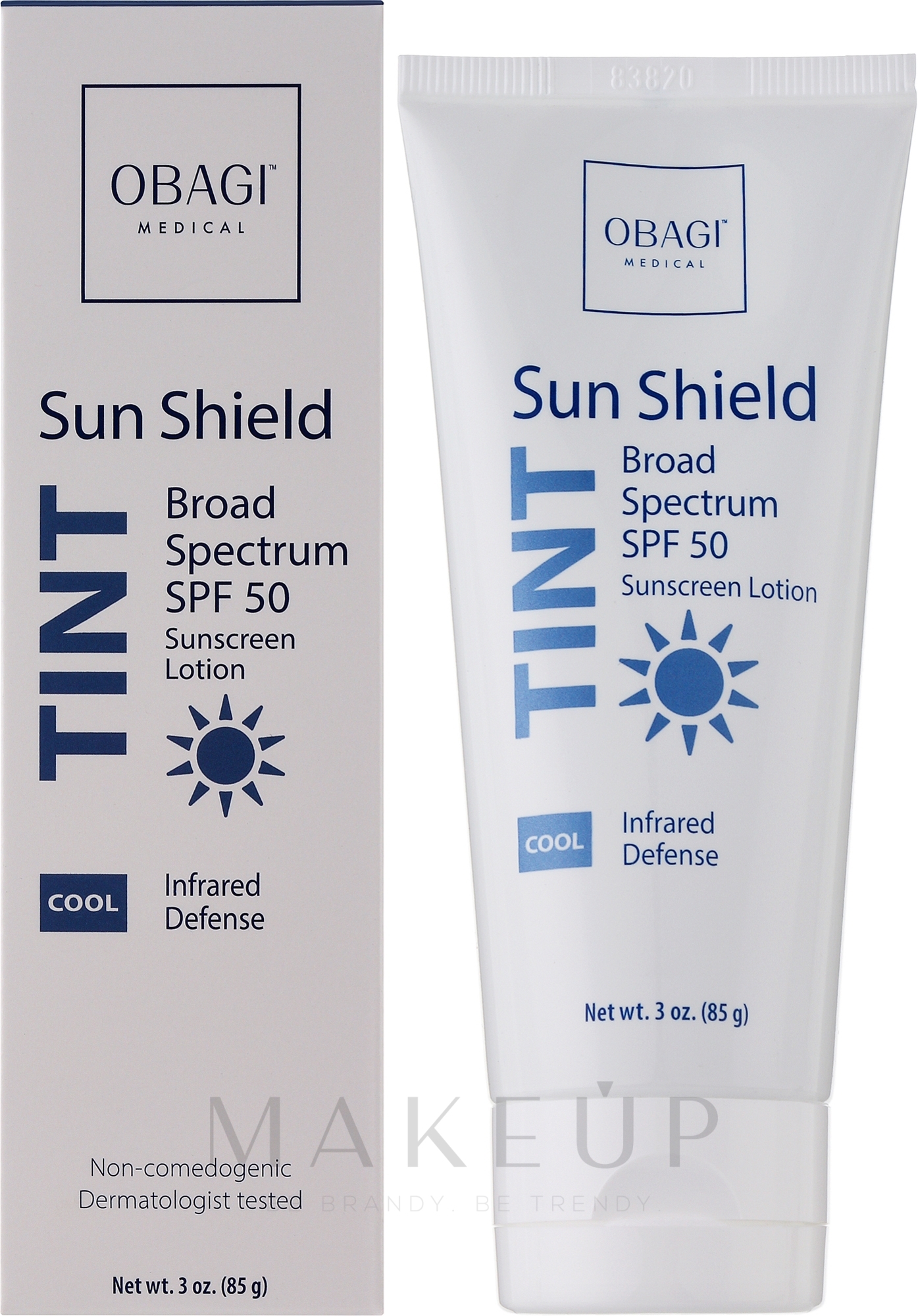 Sonnenschutzcreme für das Gesicht - Obagi Medical Sun Shield Tint Broad Spectrum SPF 50 — Bild 85 g