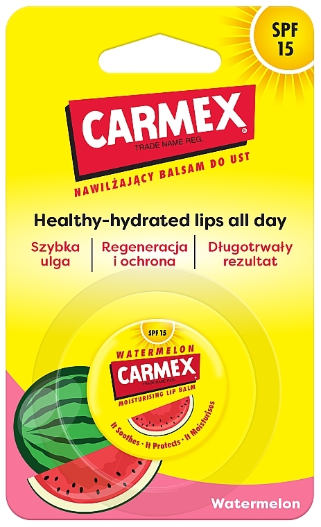 Feuchtigkeitsspendender Lippenbalsam mit Wassermelonduft - Carmex Lip Balm Water Mellon