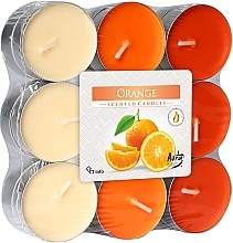 Teekerzen Orange 18 St. - Bispol Orange Scented Candles — Bild N1