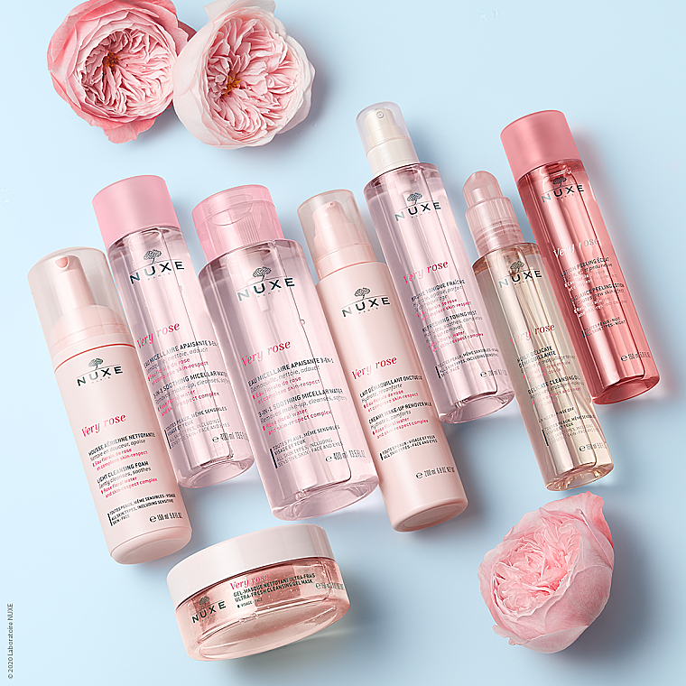 Feuchtigkeitsspendende cremige Gesichtsreinigungsmilch zum Abschminken mit Rosenblütenwasser - Nuxe Very Rose Creamy Make-up Remover Milk — Bild N4