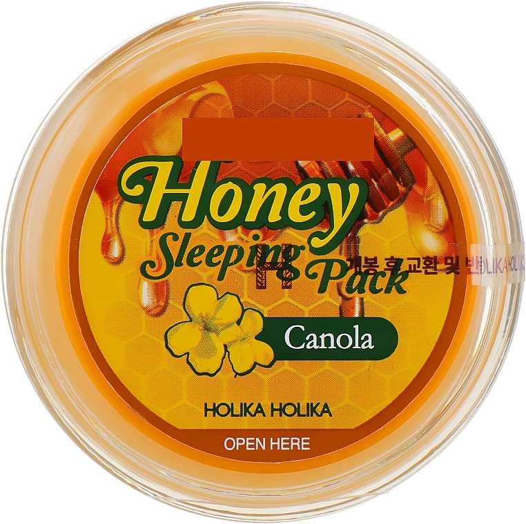 Glättende und feuchtigkeitsspendende Nachtmaske für das Gesicht mit Rapsölextrakt und Manuka-Honig - Holika Holika Canola Sleeping Pack — Bild N2