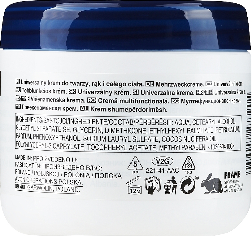 Revitalisierende Multifunktionscreme für Gesicht, Hände und Körper mit Kokosöl - Avon Care Coconut Hydrating Multipurpose Cream  — Bild N2