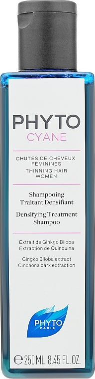 Verdickendes Shampoo für gesundes und glänzendes Haar mit Gingko Biloba und Pflanzenextrakten - Phyto Phytocyane Densifying Treatment Shampoo