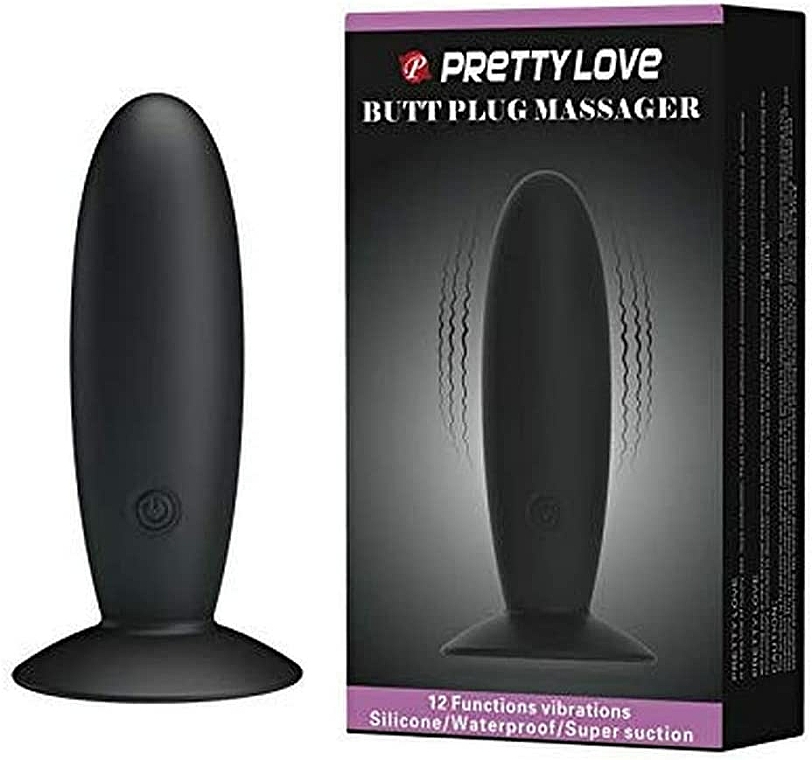 Buttplug mit Vibration schwarz - Baile Pretty Love Butt Plug Massager — Bild N1