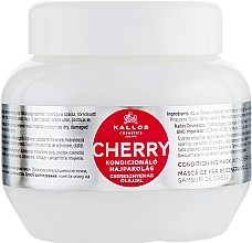Düfte, Parfümerie und Kosmetik Pflegemaske für trockenes und splissiges Haar mit Kirschkernöl - Kallos Cosmetics KJMN Conditioning Mask With Cherry Seed Oil