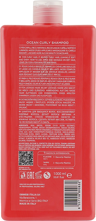 Shampoo für lockiges Haar - Emmebi Italia Gate 32 Wash Ocean Shampoo Curly — Bild N4