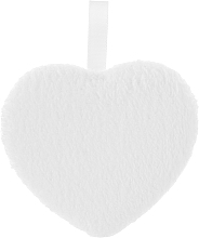 Düfte, Parfümerie und Kosmetik Baumwoll-Waschlappenschwamm Herz PF-28 weiß - Puffic Fashion