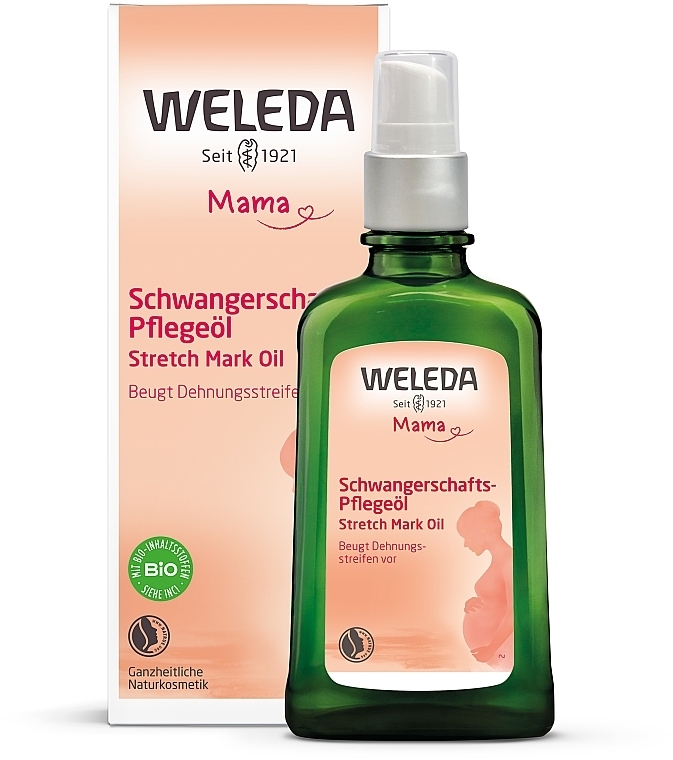 Pflegeöl-Spray gegen Schwangerschaftsstreifen - Weleda Mama Schwangerschafts-Pflegeol Dispenser — Bild N2