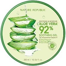 Gesichtsgel - Nature Republic Soothing & Moisture Aloe Vera 92% Soothing Gel — Bild N1