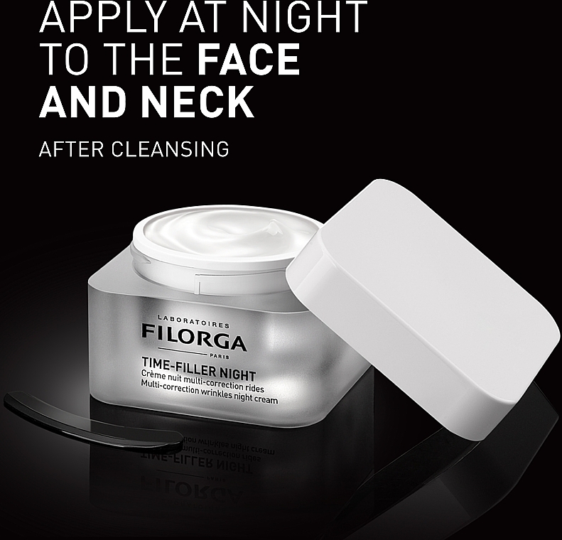 Korrigierende Anti-Falten Nachtcreme für das Gesicht - Filorga Time-filler Night Cream — Bild N4
