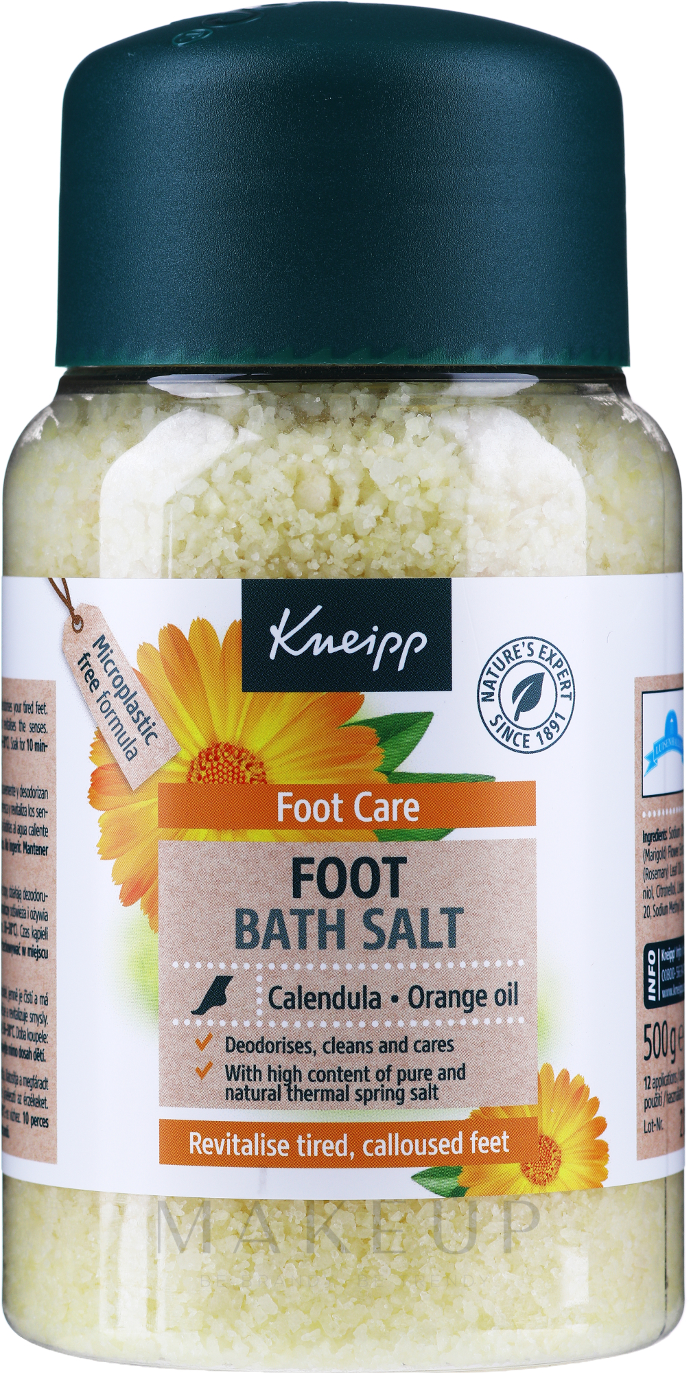 Erfrischende Fußbadekristalle mit Ringelblume und Orangenöl - Kneipp Healthy Feet Foot Bath Crystals — Bild 500 g
