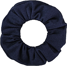 Scrunchie-Haargummi aus Trikotage dunkelblau Knit Classic - MAKEUP Hair Accessories — Bild N2