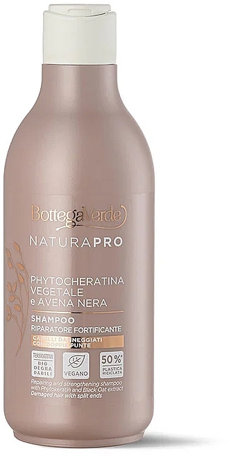 Shampoo mit Extrakt aus schwarzem Hafer - Bottega Verde Naturapro Repairing And Strengthening Shampoo  — Bild N1