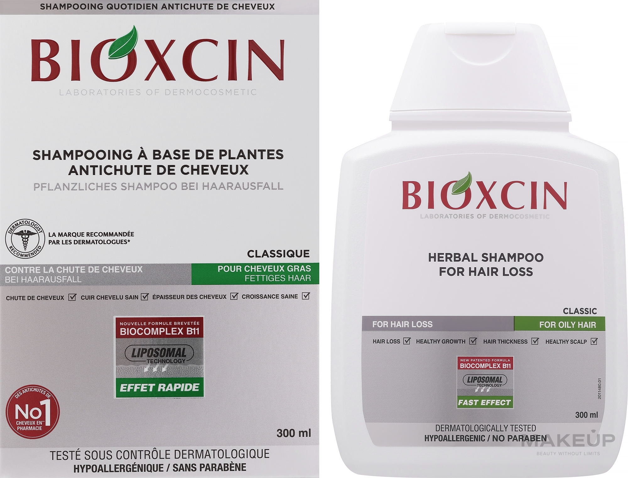 Shampoo gegen Haarausfall bei fettigen Haaren - Bioxcin Classic Shampoo  — Bild 300 ml