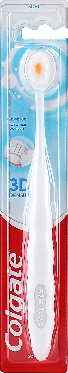 Zahnbürste weich 3D Density weiß-orange - Colgate 3D Density Soft Toothbrush — Bild N1