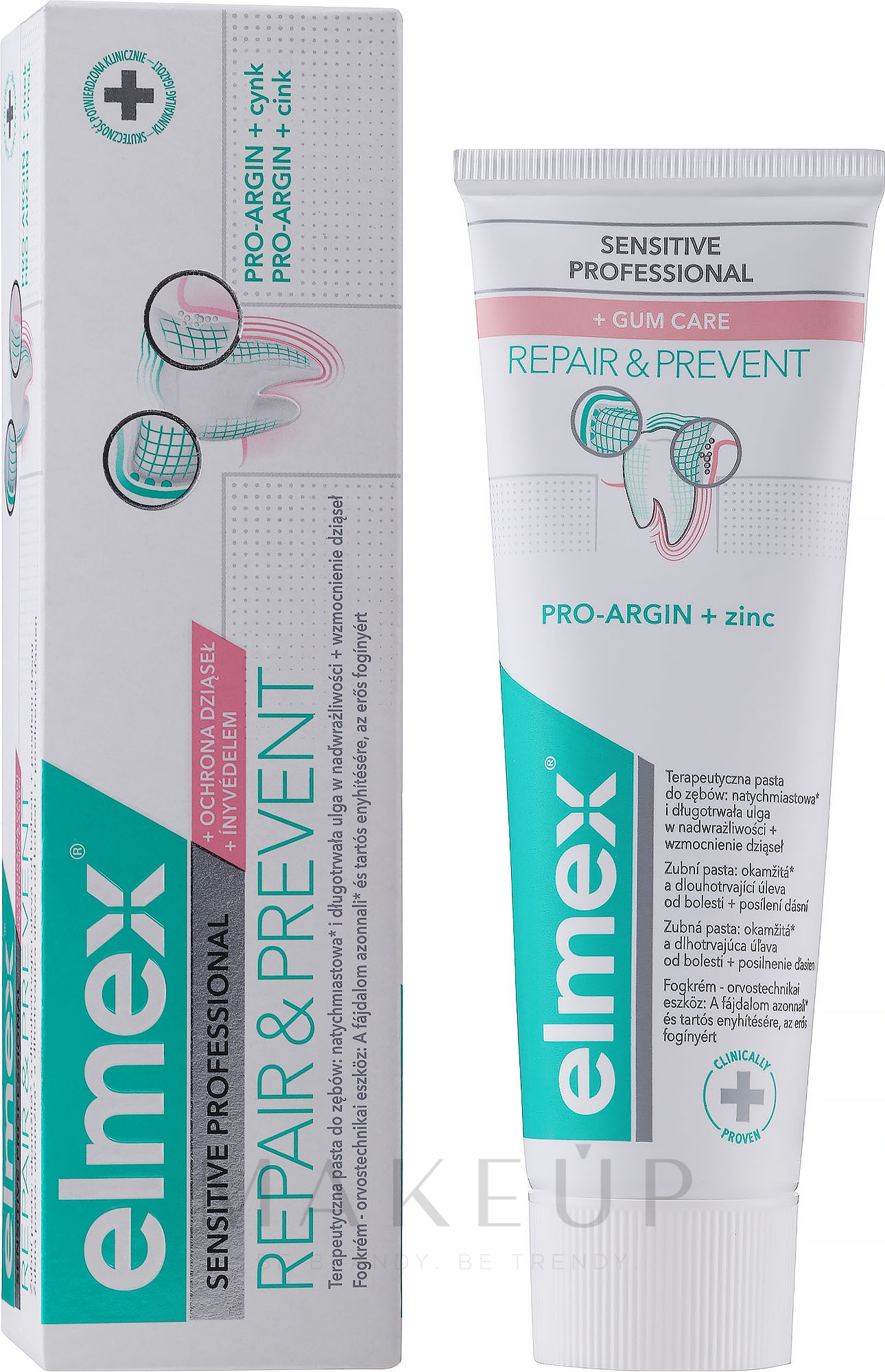 Zahnpasta für sofortige Schmerzlinderung und anhaltende Prävention - Elmex Sensitive Professional Repair & Prevent — Bild 75 ml