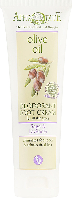Fußdeocreme mit Salbei und Lavendel - Aphrodite Deodorant Foot Cream — Bild N1