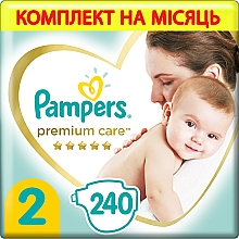 Düfte, Parfümerie und Kosmetik Windeln Premium Care Größe 2 4-8 kg 240 St. - Pampers