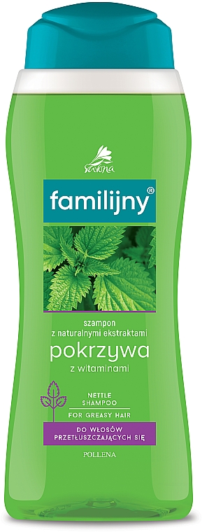 Shampoo für fettiges Haar "Brennnessel und Vitamine" - Pollena Savona Familijny Nettle & Vitamins Shampoo — Bild N2