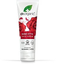 Düfte, Parfümerie und Kosmetik Tiefenreinigendes Gesichtspeeling mit Bio Rosenöl - Dr. Organic Bioactive Skincare Rose Otto Face Scrub