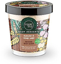 Düfte, Parfümerie und Kosmetik Erfrischendes Körperpeeling mit Bio Mandelöl und Honig - Organic Shop Body Desserts Almond & Honey Milk