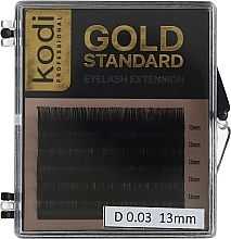 Wimpernbüschel Gold Standart D 0.03 (6 Reihen: 13 mm) - Kodi Professional — Bild N1
