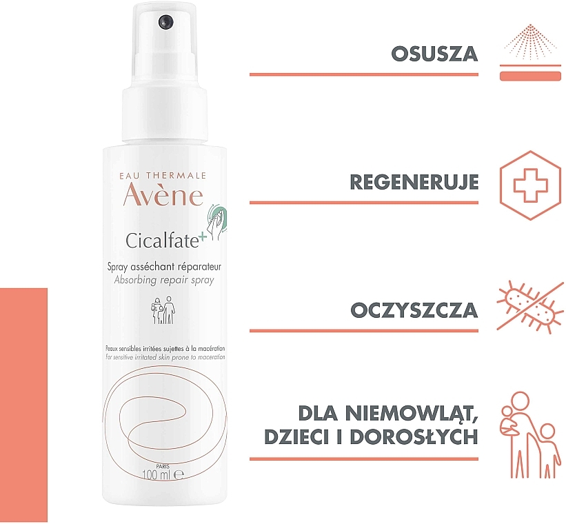 Beruhigendes, tiefenreinigendes und regenerierendes Pflegespray für gereizte und irritierte Haut - Avene Cicalfate+ Spray — Bild N3