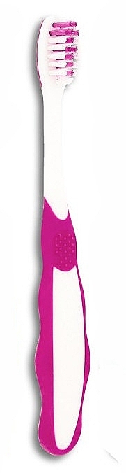 Kinderzahnbürste weich ab 3 Jahren weiß mit rosa - Wellbee Toothbrush For Kids — Bild N1