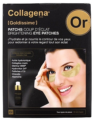 Augenpflegeset - Collagena Paris Goldissime Brightening Set (Augenpatches 16 St. + Augenserum 15ml) — Bild N1