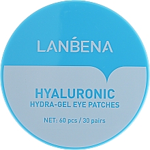 Düfte, Parfümerie und Kosmetik Hydrogel-Augenpatches mit Hyaluronsäure - Lanbena Hyaluronic Acid Collagen Gel Moisturizing Eye Patch
