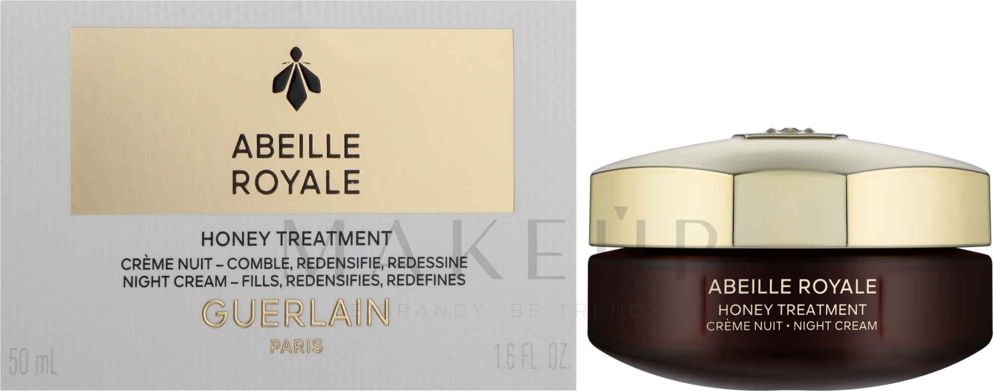 Gesichtscreme für die Nacht mit Honig - Guerlain Abeille Royale Honey Treatment Night Cream — Bild 50 ml