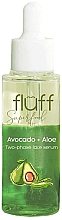 Düfte, Parfümerie und Kosmetik Feuchtigkeitsserum mit Aloe und Avocado - Fluff Superfood Avocado + Aloe Two-Phase Face Serum
