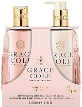 Set - Grace Cole Vanilla Blush & Peony Body Care Duo (sh/gel/300ml + h/body/lot/300ml) — Bild N1