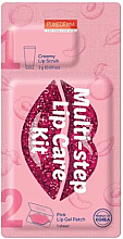 Düfte, Parfümerie und Kosmetik Creme-Peeling + Gel-Lippenmaske - Purederm Multi-Step Lip Care Kit