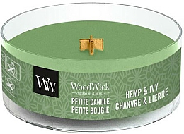 Düfte, Parfümerie und Kosmetik Mini Duftkerze im Glas Hemp & Ivy - WoodWick Petite Candle Hemp And Ivy